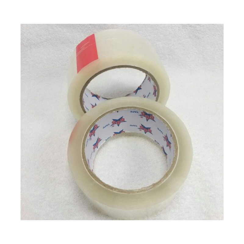 

lakban tape kuat lengket 90 yard 2 inch 48 mm bening coklat 72 roll per dus