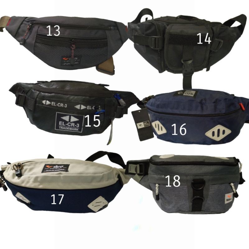 cuci gudang ! tas selempang pinggang waist bag - waistbag termurah