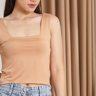 ✾ MODAVIE - JOY TANK TOP Square Tanktop Baju Atasan Wanita Crop Top Korea Crop Square Tank ۝
