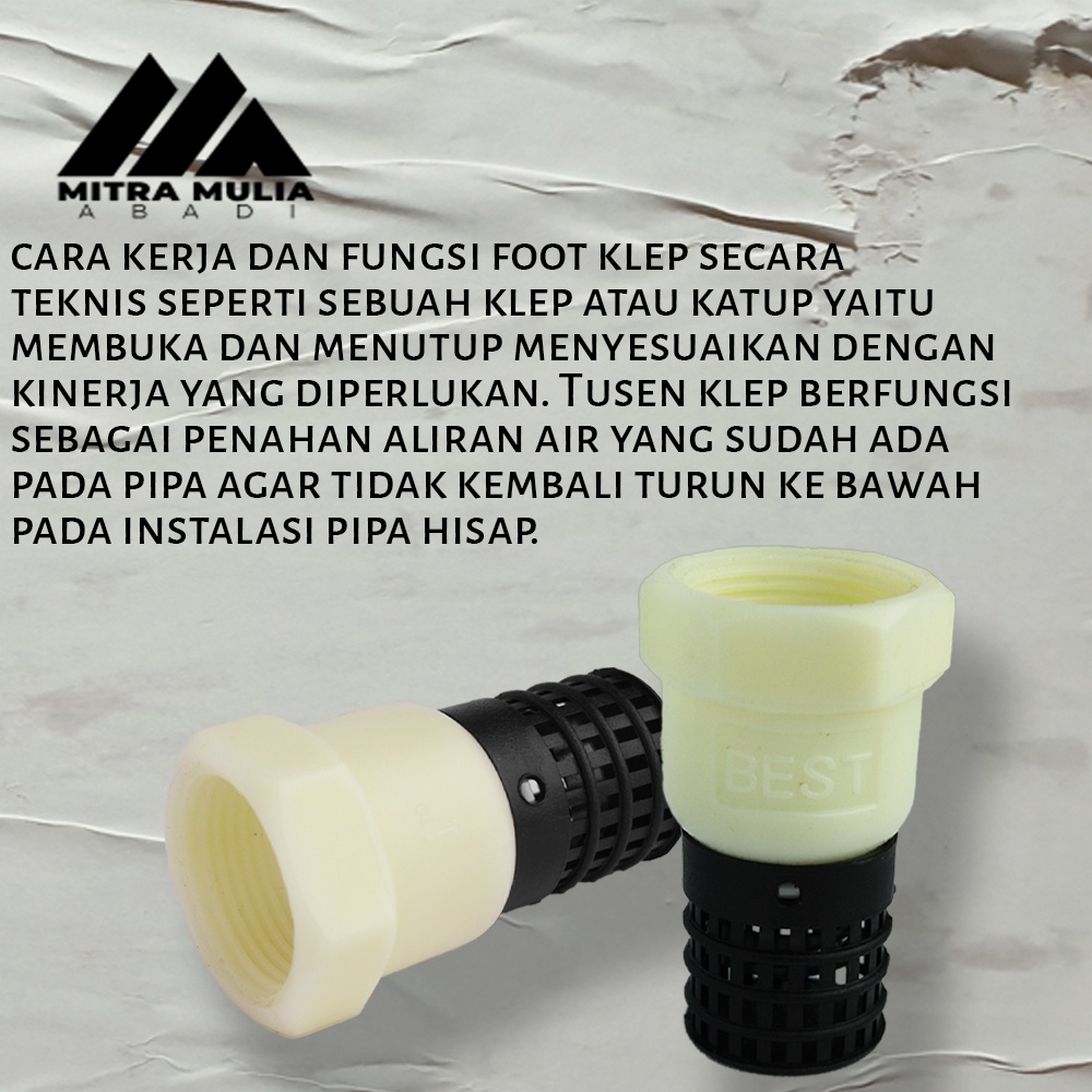 Foot Valve (Saringan Pipa) 1 Inci / Foot Klep