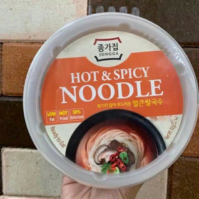 

Jongga Chongga Hot and Spicy Noodle 92 gram-Mie Instan rasa pedas-mie instan korea- Korea Noodle
