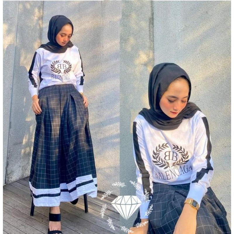 SET ROK CIARA, BABYTERRY, GAMIS HIJAB MUSLIM, SETELAN