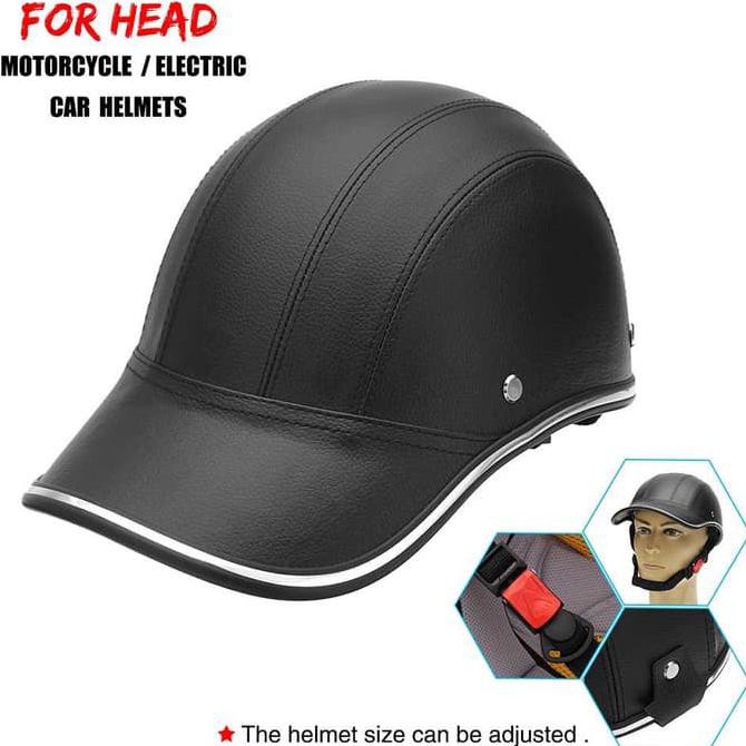 Helm Catok Sepeda MTB Gowes Skuter Motor Model Topi Baseball Cap Keren