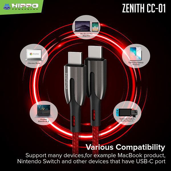 Kabel Type-C to Type-C Zenith CC-01 HIPPO