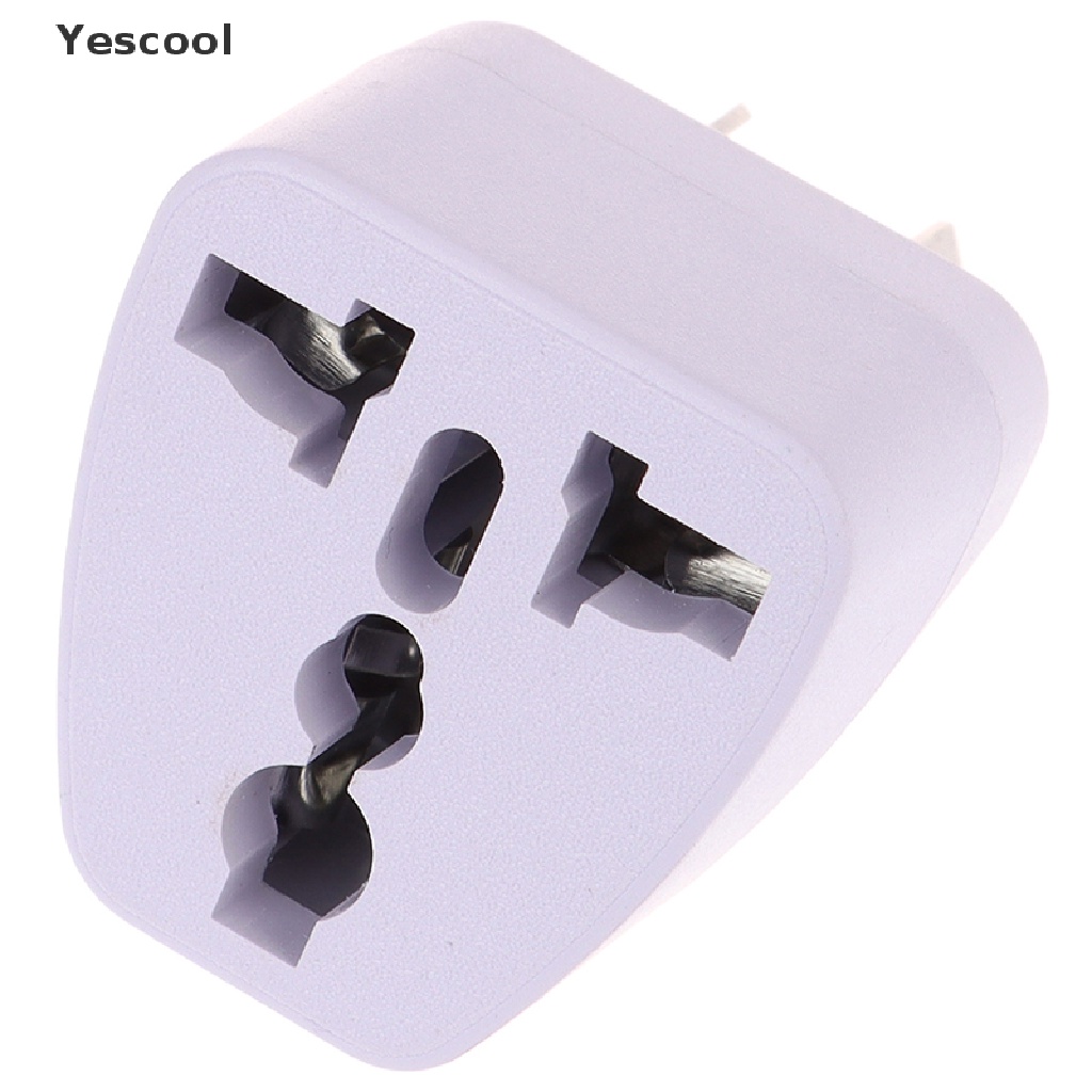 Yescool Adapter Power Plug USA EURO Asia Ke AU 3 Pin Universal Untuk Travel