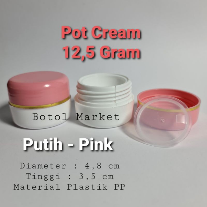 Pot Cream 12,5 gram / Pot PP 12,5 gram