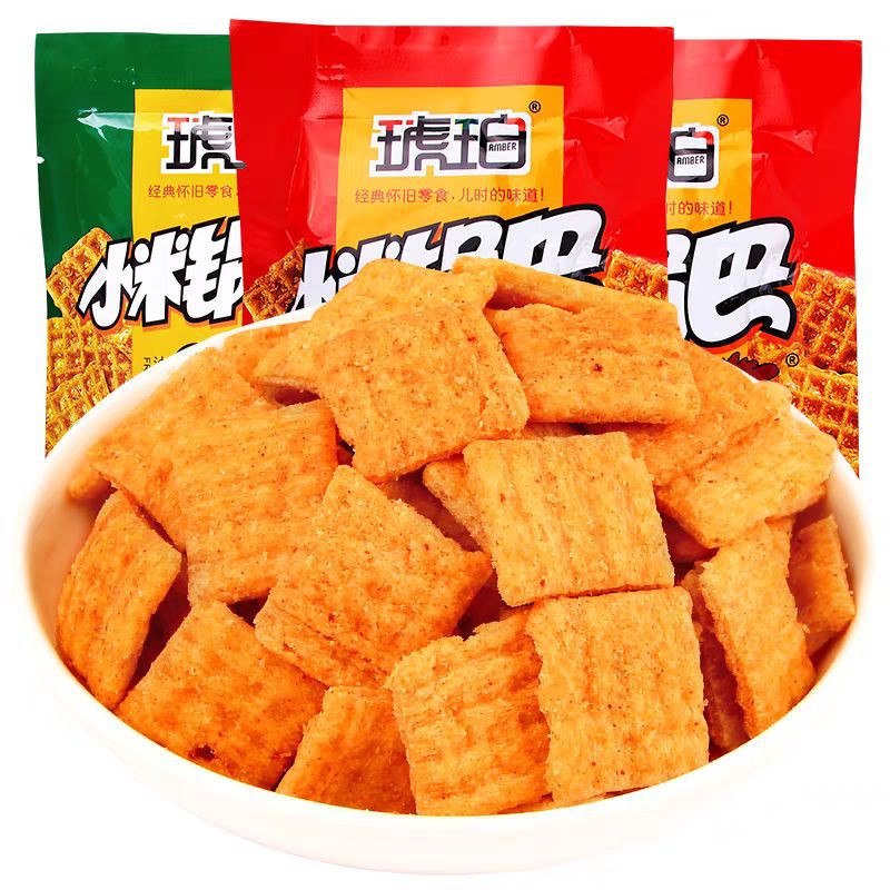 (HALAL) 琥珀 小米锅巴  Xiao Mi Guo Ba Millet Rice Cracker - China rice crispy 25gr