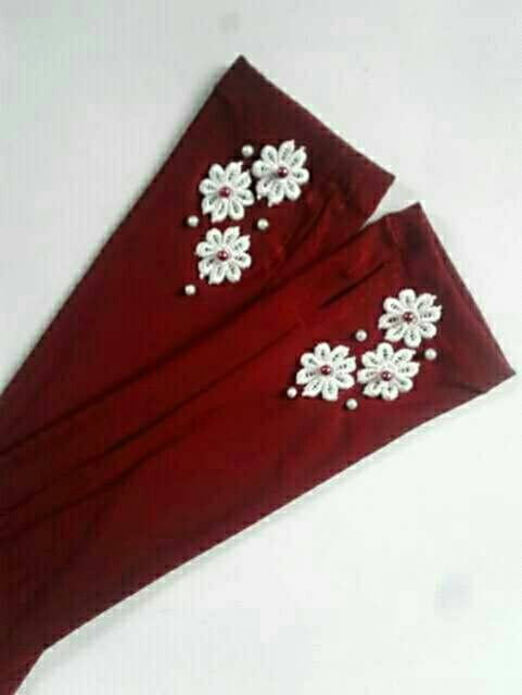 Handsock Jempol FLOWERS MUTIARA / Handsock Jempol Wanita / Handsock muslim  Murah / Grosir Handsock