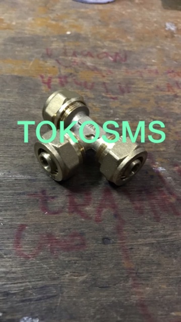 tee sambung t1216 merk rifeng original T 16mm x 16mm x 16 mm ORIGINAL T 1216