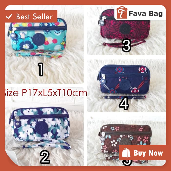 FB0016 DOMPET KIPLING MOTIF/DOMPET HP ANDROID 6+INCH/DOMPET KOIN IMPORT MOTIF PARASUT
