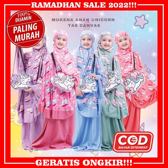 Mukena Bal05 Anak Remaja Renda 02 Equeenakhadijah (Coksu Anak) Asli Lembut Original Warna Menawan Ja