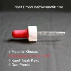 Pipet drop / pipet tetes drop / Pipet Obat / pipet kosmetik 1ml