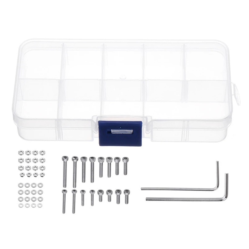 Btsg 50pcs / Set Baut M2.5 Universal Bahan Stainless Steel Dengan Case