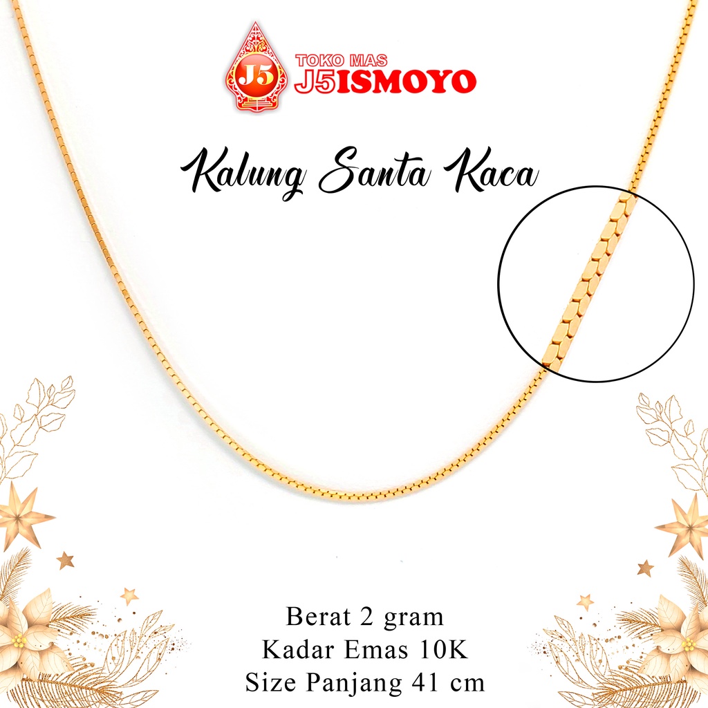 Kalung Emas Santa Kaca J5 Ismoyo