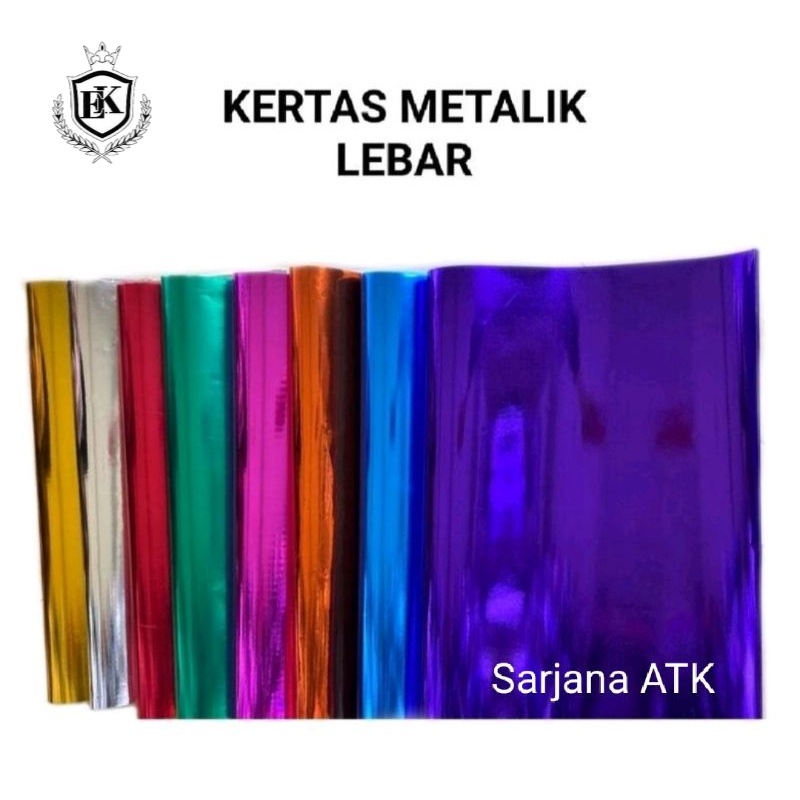 

Kertas Metalik Kertas Gliter Kertas Kado Polos Gilap (Ek_Official_store)