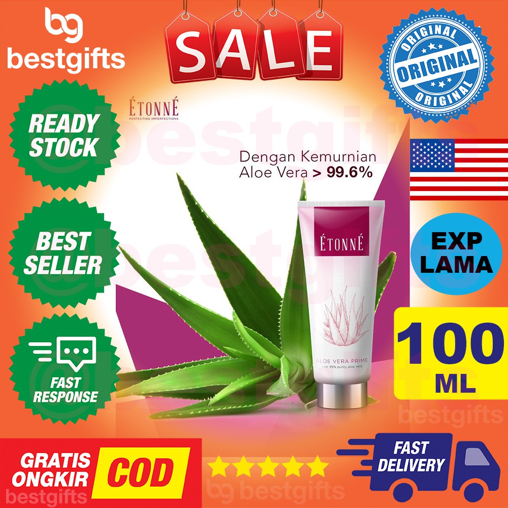 ETONNE E TONNE ALOE VERA PRIME CREAM KRIM PELEMBAB KULIT KENCANG KENYAL IRITASI WAJAH TUBUH 100 ML