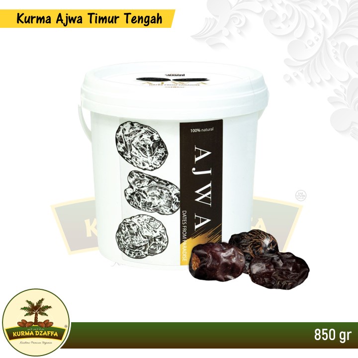 

Kurma Ajwa Timur Tengah Premium Ember 850 gr/Kurma Nabi Asli Madinah