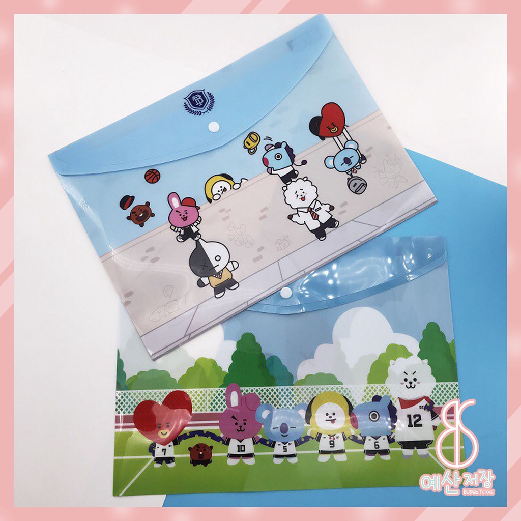 [BS] BISA COD Map File A4 BTS BT21 KPOP Tempat Dokumen PVC - KP350