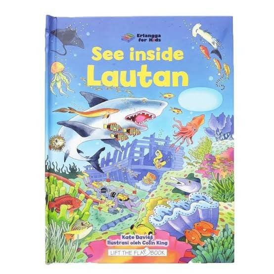 Ready See Inside Lautan Erlangga For Kids Terjemahan / Buku Anak Kekinian / Planet Bumi / Tubuhku