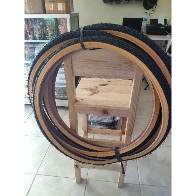 ban sepeda 26x1 75 lucky stone tan wall