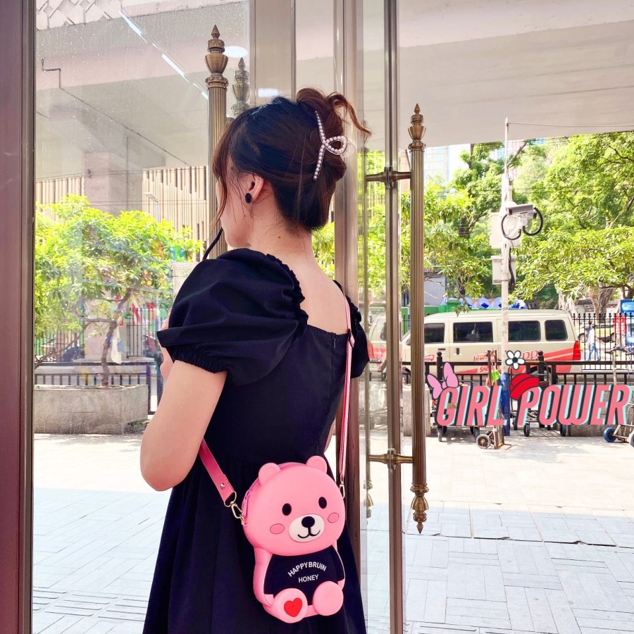 Tas selempang lucu dan Murah Happy Bruin Honey