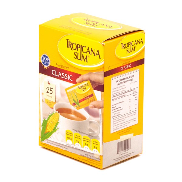 

Tropicana Slim Sweetener Classic 25 sachet