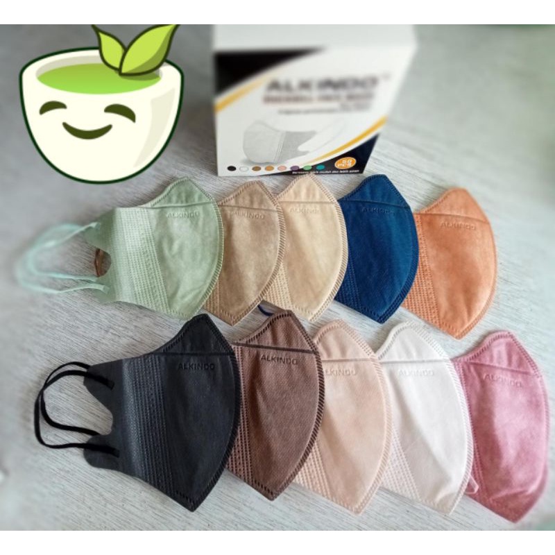 MASKER DUCKBILL ALKINDO WARNA MIX / DUCKBILL ALKINDO WARNA VARIASI ISI 50 PCS