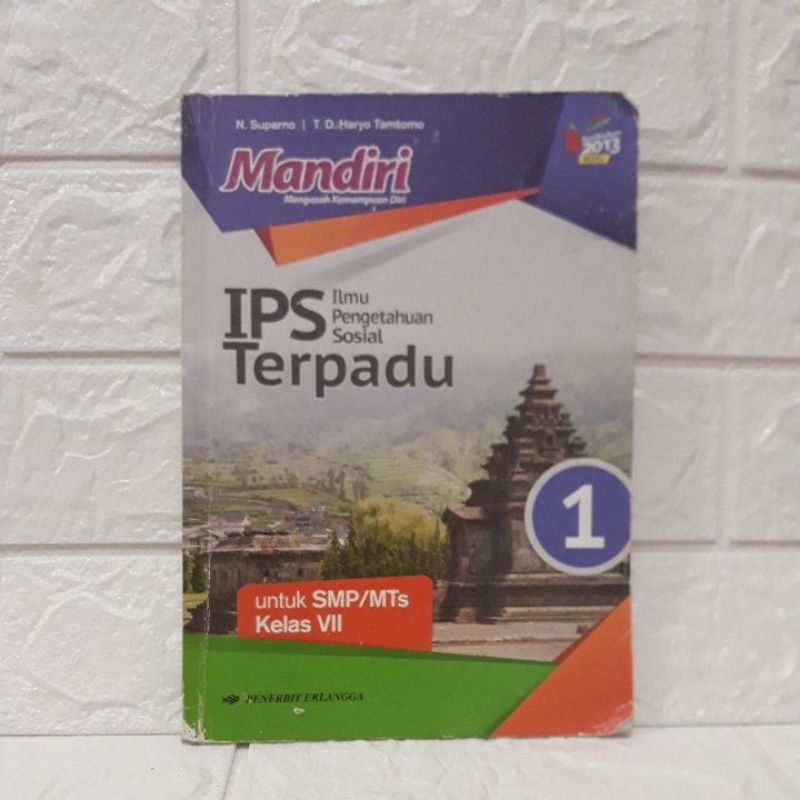 IPS Terpadu SMP/MTs kelas 1 Erlangga bekas pakai