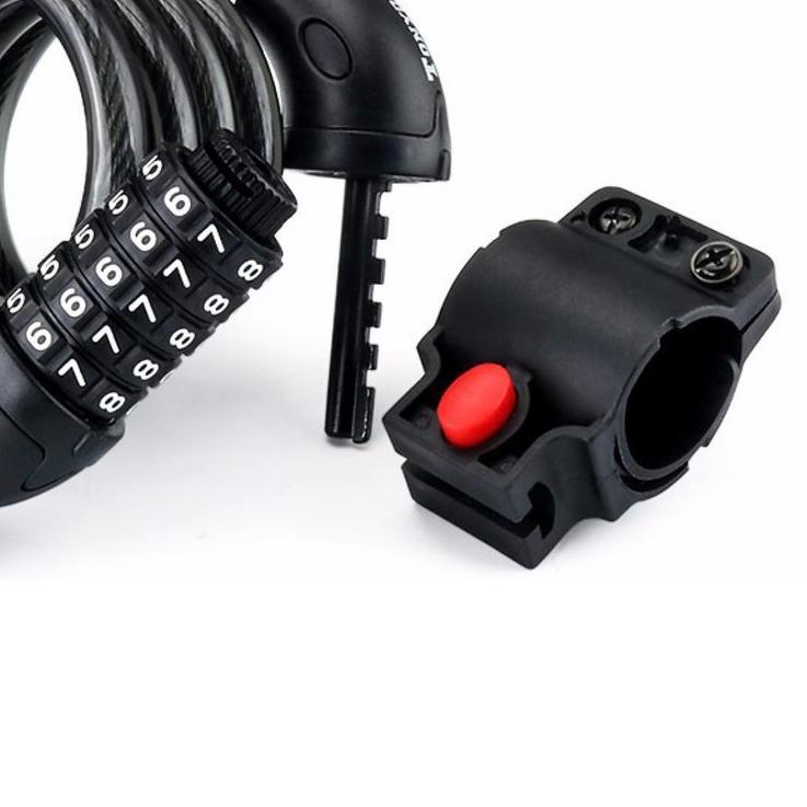 ☚ GEMBOK SEPEDA MOTOR ANTI MALING KODE KUNCI RANTAI GEMBOK SEPEDA SEPEDAH 5 DIGIT A93 ❇
