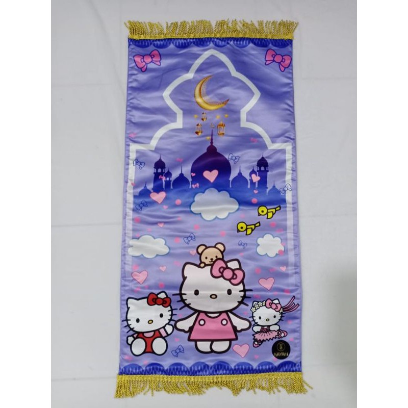 Sajadah Karakter Hello Kitty Warna Dan Motif Random