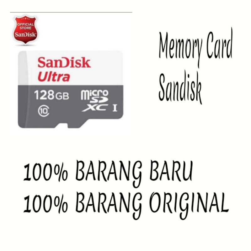 Memory Card Sandisk 128gb original garansi resmi