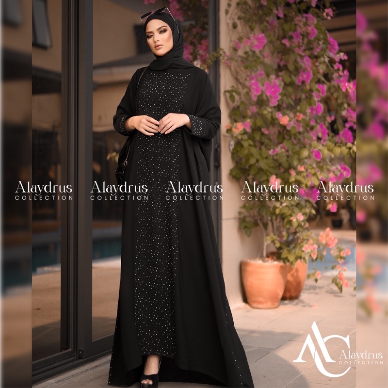 Abaya Gamis Maxi Dress Arab Saudi Bordir Zephy Turki 871