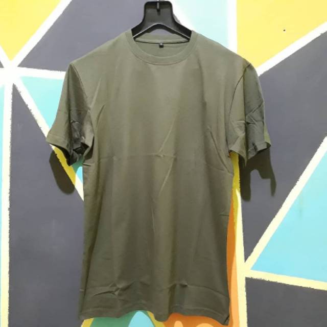 Kaos polos hijau army