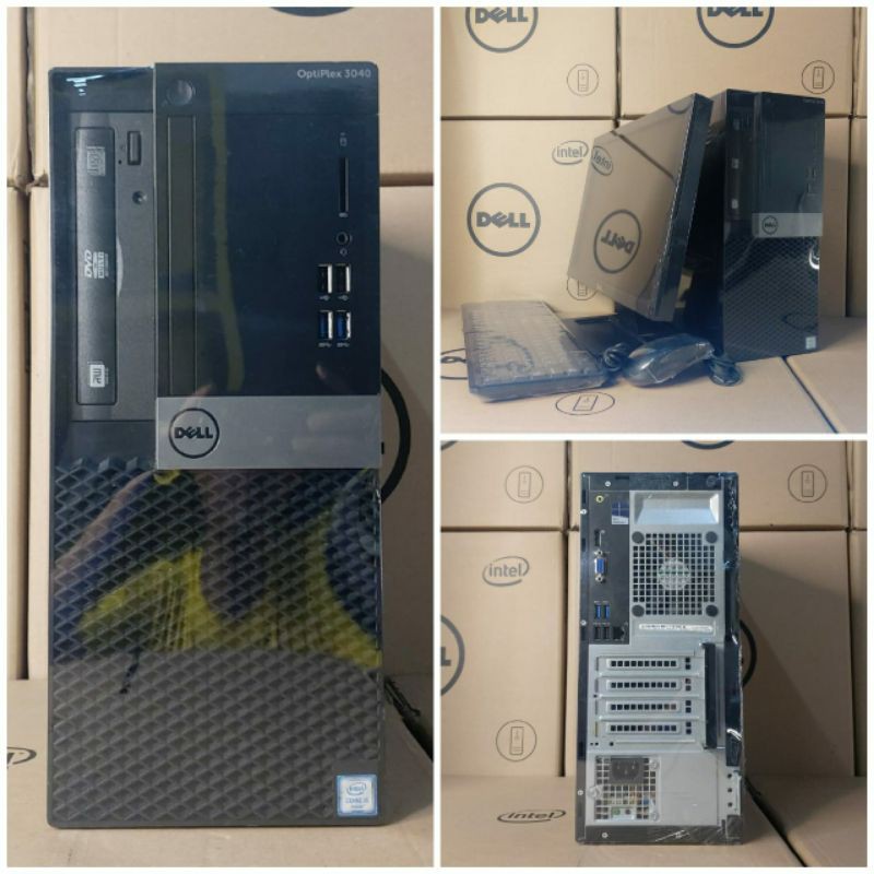 PAKETAN PC DELL OPTIPLEX 3040CORE I5 GEN6 LCD 17IN WIDE BERKUALITAS FULL DUS