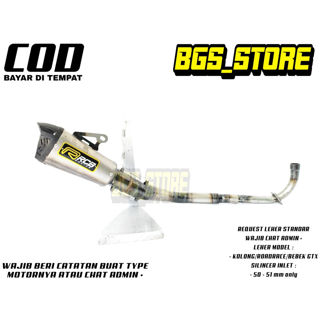 Knalpot RCB buat Supra X / Supra X 125 / Supra fit / karisma / Blade / Revo / Astrea / C70 / win100 