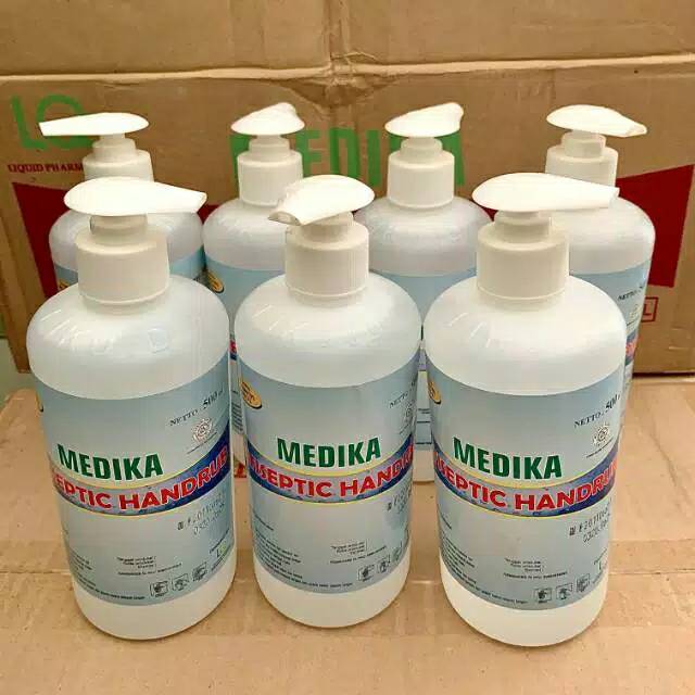 Hand Sanitizer antiseptic Medika 500 ML / Hands Rub Medika