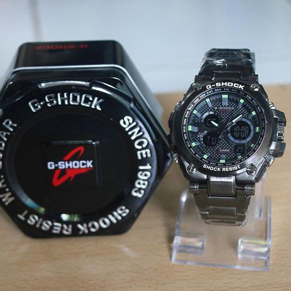 Jam Tangan Gshock Rantai Hitam Include Box Kaleng