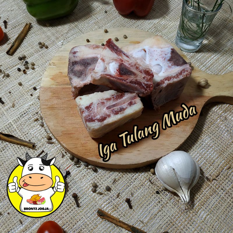 Jual Iga Tulang Muda Gr Daging Sapi Import Brontz Jogja Shopee