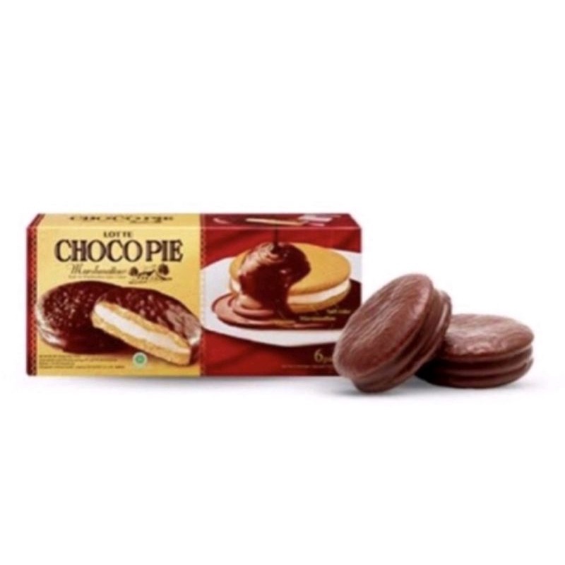 

N_S_Y Lotte Choco Pie kombinasi coklat dan marsmallow yang lembut 12x28gram