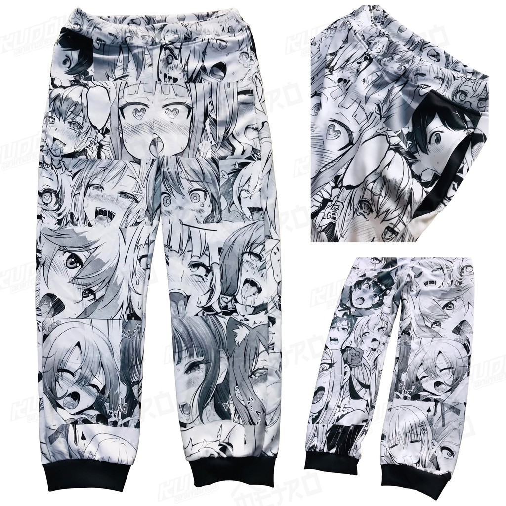 Celana Olahraga Jogger Pants Ahegao Kawaii Hentai Fullprint