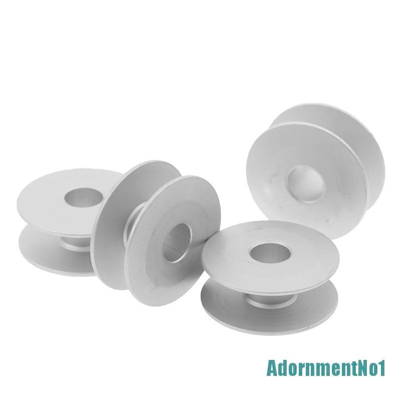 (AdornmentNo1) 10pcs Bobbin Aluminum 21mm Untuk Mesin Jahit Singer Brother