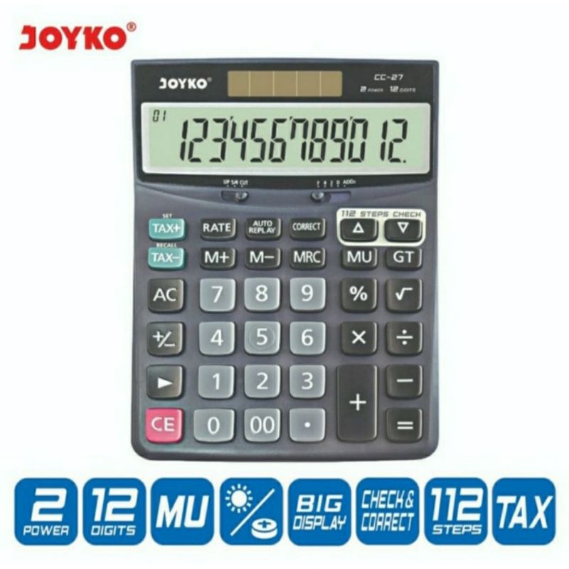 

Kalkulator Calculator Joyko CC-33 14 Digits