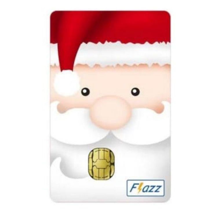 Kartu eTOLL Flazz BCA Natal Limited Edition Christmas Santa Clause ORI /Like eTOLL eMONEY Tapcash or Brizzi