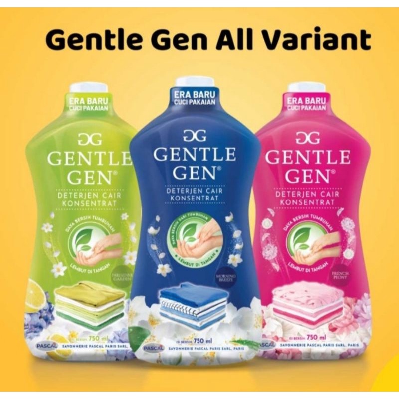 GENTLE GEN DETERJEN CAIR 700ML LEMBUT DITANGAN DAN REFILL