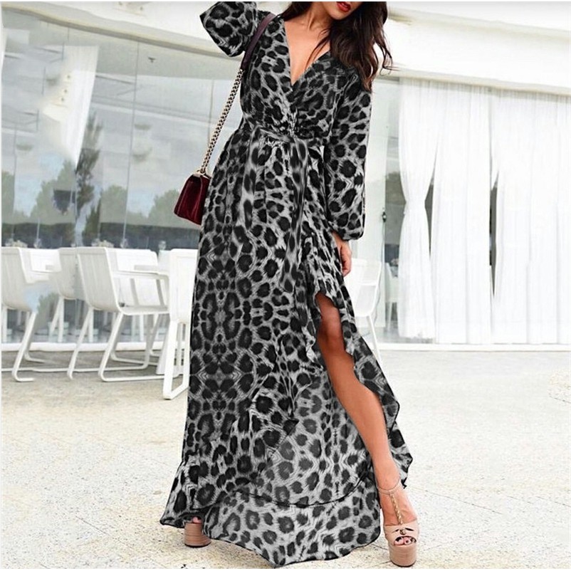 [GLFK] Maxy leopard / Maxi Wanita Terbaru / Pakaian Wanita Maxi / Gamis Murah / Gamis Motif