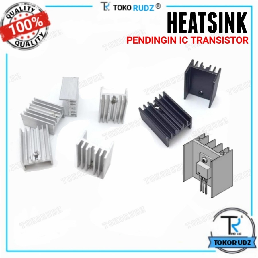 Heatsink TO 220 Pendingin IC Transistor 20x15x10mm Aluminium Heat Sink