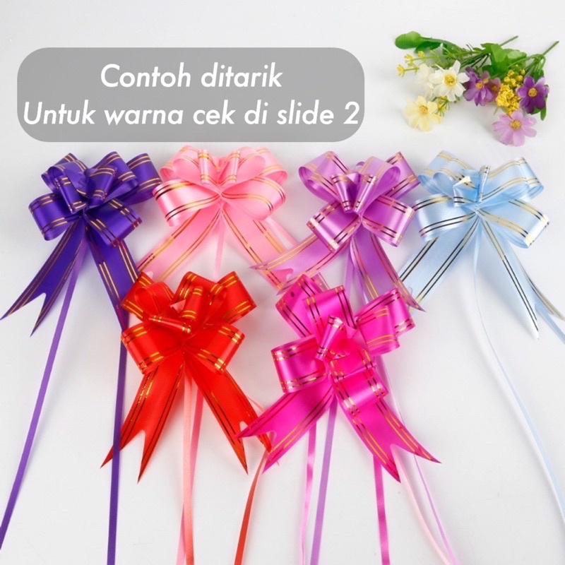 

Pita Tarik Elegant Lis Mas Simple isi 10pcs