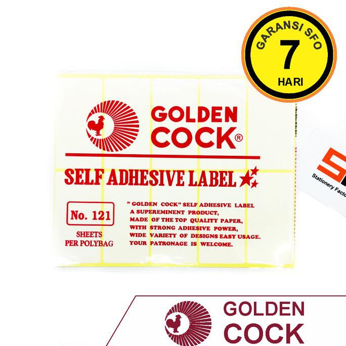 

Kualitas Terbaik] Label Sticker Golden Cock 121 (38X76Mm)