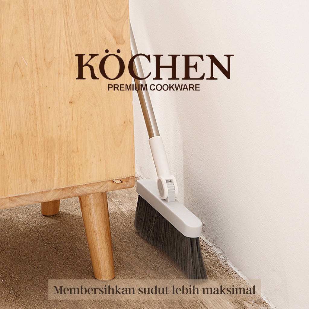 Peralatan Rumah Broom One Set Sapu Dan Pengki Alat Pembersih Ruangan 2in1 Terlaris By Mykochen.ina