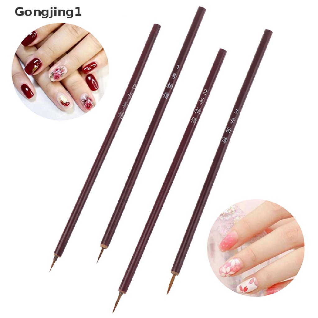 Gongjing1 Brush Pen Liner Nail Art Gagang Bambu